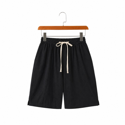 Solvane Leinen-Shorts mit Kordelzug