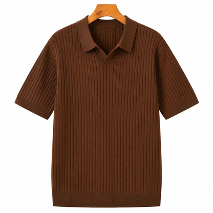 Colton Premium Polo mit Rippenstruktur