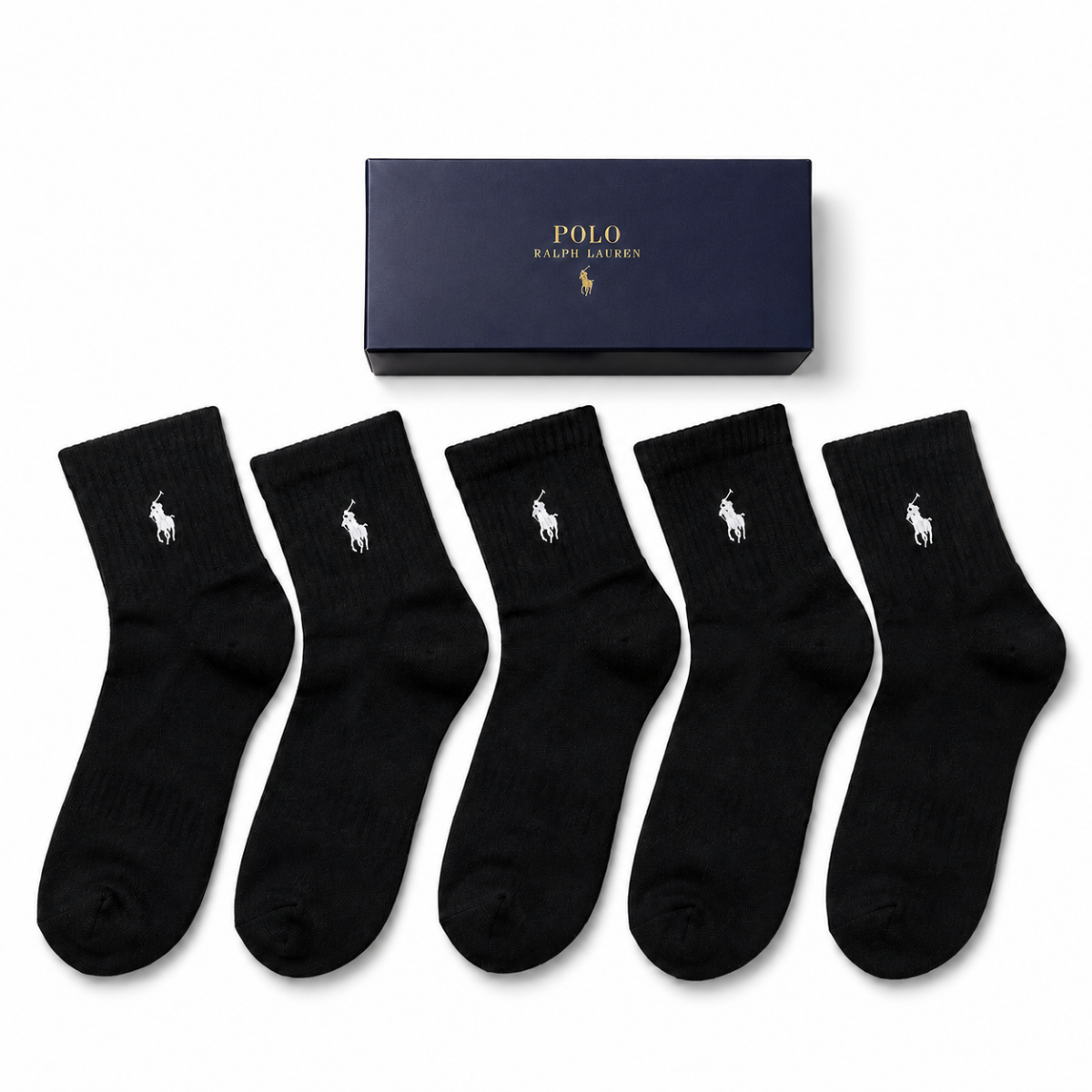 5er-Pack RL Baumwollsocken-Box