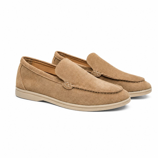 Laurent-Slipper aus Veloursleder